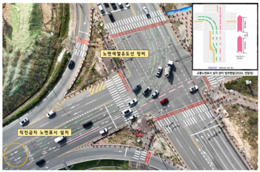 이제는 앞으로 교차로 새치기 진입을 막는 개선대책이 수립되었습니다.