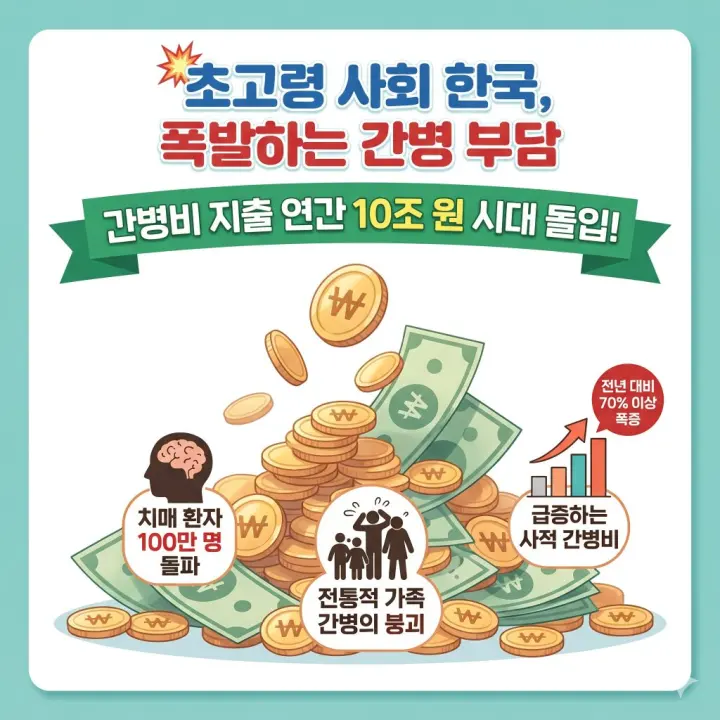 간병인 비용부담 월340만원의 현실속으로